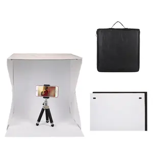 Takenoken Mini fotoğraf stüdyo ışığı kutusu 20cm fotoğrafçılık yumuşak kutu fotoğraf çekim çadır LED aydınlatma paneli katlama kutusu ile 2 renkler