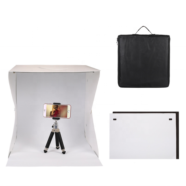 Takenoken Mini 20cm Photo Studio Light Box Photography Soft Box LED Lighting Panel Foldable Tent 2 Colors 5500K Color