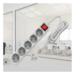 Europe GS CE RoHS Certificate 5 Ways Outlets Power Strip Socket Surge Protector Socket Extension Power <b>Cords</b> Sockets and Switch - Product Image 4