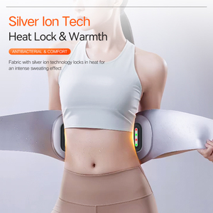 Cinturón de Masaje Abdominal y Lumbar TOHACHI con EMS e Infrarrojos, Recargable por USB, Portátil, con Control de Tiempo de 0.5h - Product Image 3