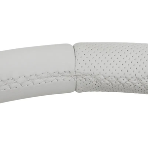 Volant confortable tout en cuir blanc pour <span class=keywords><strong>Mercedes</strong></span> Benz W205 CLS W218 GLA45 CLW216 CL500 CL550 <span class=keywords><strong>CL55</strong></span> CL63 C43 C63 <span class=keywords><strong>AMG</strong></span> - Product Image 4