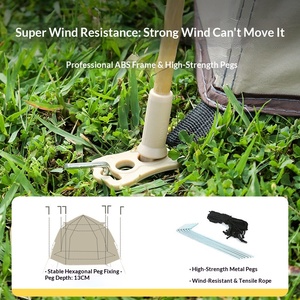 <span class=keywords><strong>Tenda</strong></span> da Campeggio Pieghevole Portatile Rinforzata Impermeabile Set Completo Attrezzatura da Campeggio Completamente Automatica in Tessuto Oxford - Product Image 5