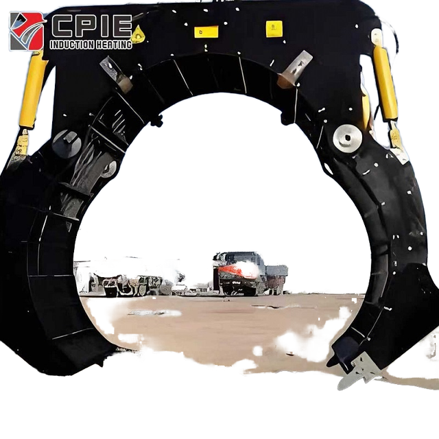 Industrial Gas Pipe Coating Preheating Machine Induction Heater PLC Control CPIC Brand 100 kW Power High Frequency Max 1000C 1