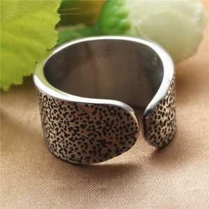 Stainless Steel Lightning Bolt Open <b>Ring</b> Unisex Punk Style Jewelry Gift - Product Image 3