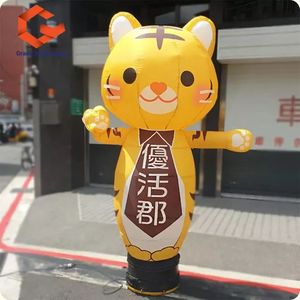 Boneka Hewan Kartun Tiup yang Mengibarkan Tangan (Babi, Bebek, Kelinci) untuk Promosi dengan Tenda dan Gapura Balon - Product Image 4