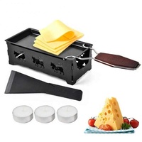 Plaque de cuisson portable antiadhésive en métal pour raclette, four, grill, rôtissoire, plateau de cuisson, ensemble de cuisson pour le camping, outil de cuisson