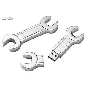 Memoria USB con Diseño de Llave Inglesa de 26x84 mm para Promociones - Product Image 1