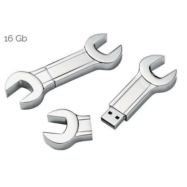USB Flash Drive in Monkey Wrench Design 26x84 mm for Promotions