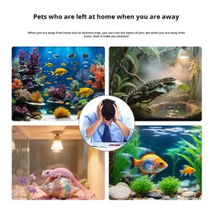 كاميرا ماكرو جديدة للحيوانات الأليفة، كاميرا مراقبة لحوض السمك مع رؤية ليلية، مستشعر CMOS، تقنية H.264، واي فاي - Product Image 3