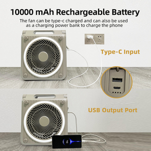 Mini <span class=keywords><strong>Ventilador</strong></span> Eléctrico Recargable de Escritorio con Luz LED - Product Image 4