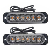 24 Volt Bernsteinfarbenes LED-LKW-Licht Pickup Notfall-Warnblinkleuchte LKW-Auto Seitenwarnblinker