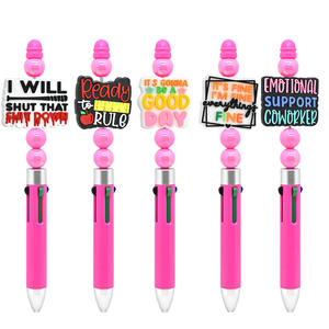 Toptan komik ifade serisi PVC odak boncuk Charms için kalem Topper - Product Image 3