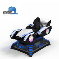 Simulateur de course de type cockpit pour centres commerciaux intérieurs, VR 9D, voiture de course monoplace, construction en métal et plastique, compatible 110V/220V