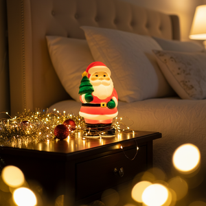 Adorno Navideño de Papá Noel de PP, Decoración Festiva para el Hogar y Fiestas, Adornos Navideños Conmemorativos con Luces LED - Product Image 6