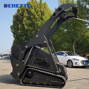 Derette v1000 מיני staller staller 25hp דיזל מצולע שלט רחוק חזית קצה מעמיס קומפקטי - Product Image 5