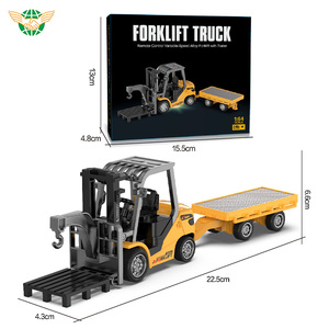 YF 1:64 Échelle Miniature de Chariot Élévateur à Fourche en Alliage Jouets pour Enfants Cadeaux Jouets 2.4Ghz <span class=keywords><strong>Mini</strong></span> Chariot Élévateur à Fourche Électrique Télécommandé avec Remorque - Product Image 6