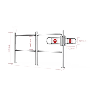 Barrière de sécurité robuste anti-collision pour accès unidirectionnel, idéale pour les caisses de supermarché et les entrées de centres commerciaux - Product Image 2