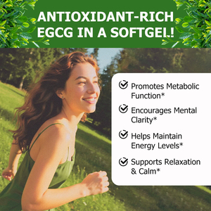 Suplemento Dietético en Cápsulas Blandas de Extracto de Té Verde, Ayuda a Mantener los Niveles de Energía, Promueve la Función Metabólica - Product Image 3