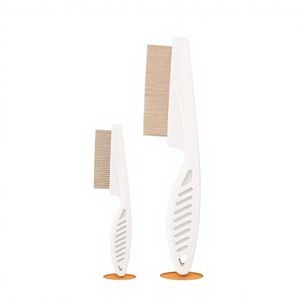 Pettine per la rimozione di pulci per animali domestici, nuovo stile, piatto, tinta unita, antiscivolo, modello 07A3303 07A4407, forniture per animali domestici - Product Image 1