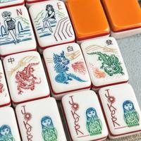 Jeu de Mahjong et de Poker Américain en Acrylique Personnalisé « Come with Me », 165 Pièces, Ensemble de Divertissement Moderne, Luxueux et Élégant pour Adultes