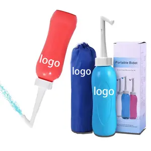 Spray para bidê de viagem para lavagem feminina, garrafa portátil para bidê, ideal para transporte com bolsa