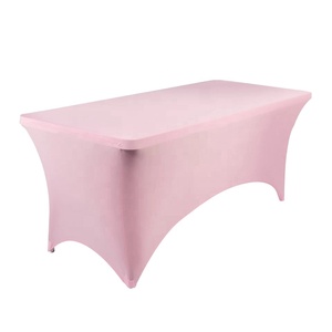 4 FT 5 FT 6FT 8 FT 10 FT Elastic Table Cover Outdoor Wedding Rectangular Elastic Nappes Noir et Blanc Foreign Trade <span class=keywords><strong>Cockta</strong></span> - Product Image 4