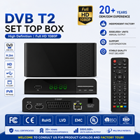 Décodeur DVB-T2 certifié CE, H.264, pour chaînes FTA, récepteur TV, lecteur multimédia global vidéo complet, boîtier TV Internet DVB-T2, décodeur numérique.