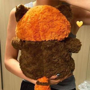 Lindo <span class=keywords><strong>Mapache</strong></span> Marrón de Peluche, Juguete de Peluche de Algodón PP Súper Suave, Alivio del Estrés, Lavable, Compañero de Cama, Regalo de Cumpleaños Perfecto - Product Image 4
