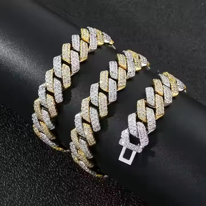 Cadena Cubana de Plata 925 Premium con Moissanita, Estilo Hip Hop, Unisex, Joyería de Lujo para Hombres y Mujeres, Regalo de Boda - Product Image 1