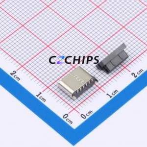 TYPE-C 6P LTH6.0 108 USB Connector SMD Connector ( Connector Type: Type-C )( Gender: Female )( Mounting Type: Vertical Mount ) - Product Image 2