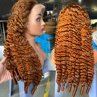Perruque de Cheveux Humains Bruts Burmese Bouclés Double Tirage Qualité Supérieure 12A, Perruques Bouclées Pixie HD Lace Front 13x4 13x6 pour Femmes Noires