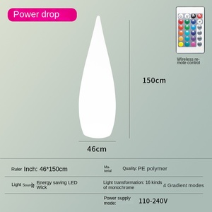 Offre Spéciale solaire étanche IP65 avec télécommande pour décoration de porche de jardin goutte d'eau lampe de paysage - Product Image 3