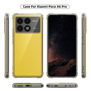 Pour <span class=keywords><strong>Poco</strong></span> X6 Pro 5G/K70E étui clair, 4 coins renforcés d'absorption des chocs couverture de téléphone portable en TPU souple pour Xiaomi <span class=keywords><strong>Poco</strong></span> X6 Pro 5G - Product Image 6