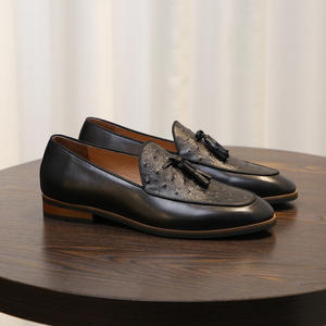 รองเท้าหนังผู้ชายคลาสสิกคุณภาพสูงรองเท้าโลฟเฟอร์มีสไตล์รองเท้าส้นหนา - Product Image 3