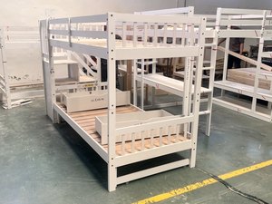 Cama Litera de Madera Maciza, Líneas Limpias, Acabado en Pino Natural, <span class=keywords><strong>para</strong></span> Habitación Infantil Moderna - Product Image 6