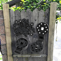 Clips en plastique pour filet pare-soleil de jardin noir résistant, écologique, coupe-vent, amovibles, réutilisables, clips de fixation pour filet pare-soleil