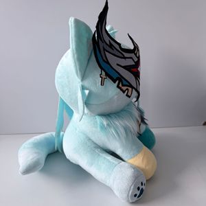 Peluche Super Morbido Stile Gatto <span class=keywords><strong>Genshin</strong></span> <span class=keywords><strong>Impact</strong></span>, <span class=keywords><strong>Personaggi</strong></span> Gemelli MiHoYo Aether Lumine, Regalo Antistress per Bambini - Product Image 3