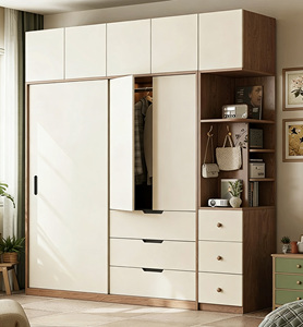 Armoire autoportante avec portes coulissantes et rangement intégral pour les chambres <span class=keywords><strong>sans</strong></span> placards intégrés - Product Image 2