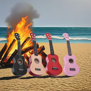 Marca <span class=keywords><strong>Paisen</strong></span>, <span class=keywords><strong>ukelele</strong></span> soprano de fibra de carbono de 21 pulgadas, guitarra acústica de nailon de 4 cuerdas para niños, <span class=keywords><strong>ukelele</strong></span> a precio barato del Reino Unido - Product Image 2
