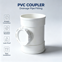 Tuyaux et raccords de drainage en UPVC 50-200 durables et légers pour hydroponie en serres, anti-corrosion, raccords de réduction, raccords de vidange