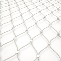 Maille de corde en acier inoxydable de haute qualité SS304/SS316 pour la protection des volières, des enclos pour oiseaux et des clôtures de zoos