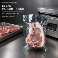 Sacs sous vide transparents jetables thermoscellables PA/PE pour l'emballage alimentaire de poulet, viande et autres aliments, sacs en plastique pour emballage alimentaire