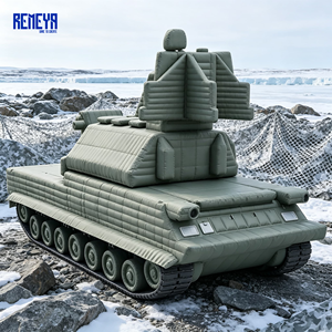 Leurre radar gonflable REMEYA ultra-résistant à haute visibilité avec résistance aux UV et structure gonflable pour les exercices sur grands terrains ouverts - Product Image 1