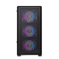 Nouveau boîtier PC personnalisé en verre trempé, tour complète ATX, boîtier d'ordinateur multicolore, tours de jeu