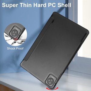 Étui pour tablette en cuir à rabat ultra mince à trois volets PU + acrylique pour Blackview Tab 7/ Tab 8 <span class=keywords><strong>wifi</strong></span> 10.1 pouces 2023 - Product Image 4