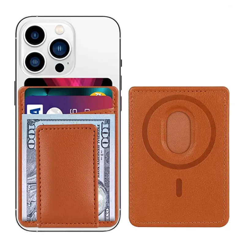 Özel manyetik kart cüzdan tutucu Apple mıknatıs iPhone ile uyumlu 12 iPhone 13/14 Magsafe cüzdan