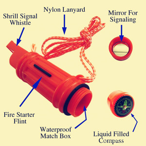 Fischio di sopravvivenza 5-in-1 per escursionisti di emergenza da campeggio - Product Image 6