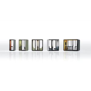 Cabine d'enregistrement de bureau personnalisable, Pod de téléphonie commercial, Cabines insonorisées mobiles pour batterie - Product Image 5