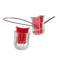 Sceau de sécurité en plastique transparent rouge pour compteur d'eau, sceau à fil pour boîte de compteur de gaz