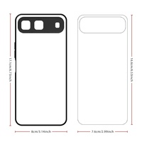 Coques de téléphone personnalisées vierges en TPU 2D par sublimation, antichoc et étanches pour Tecno Spark Go, Pova 5 Pro, Neo 2, Camon 40, 30 – Noir
